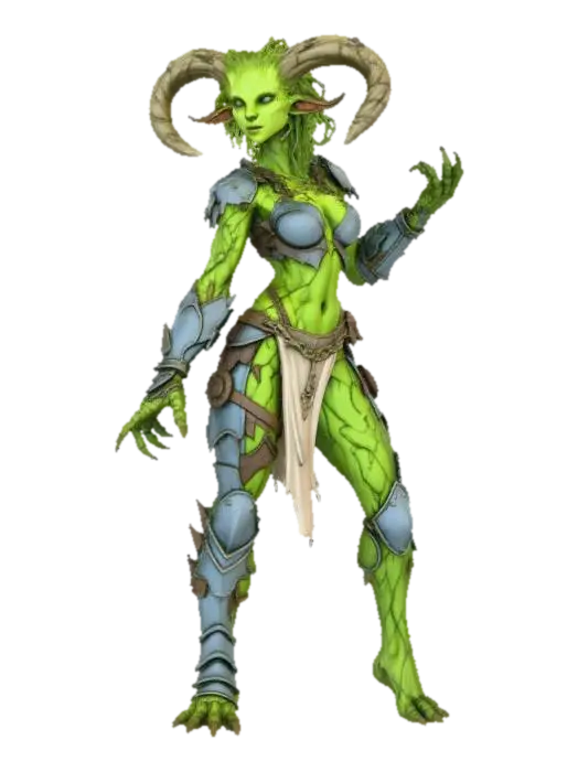 3D model for Woman Forest Demon