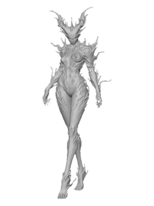 3D model for Demonic Woman