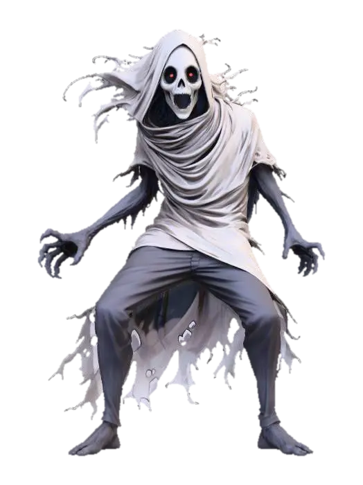 Frightened Ghost - Specter 3D model, vytvořený pomocí AI