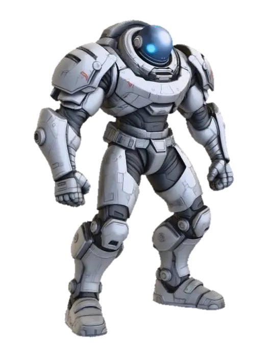 Cosmic Guardian - Orbital 3D model, vytvořený pomocí AI