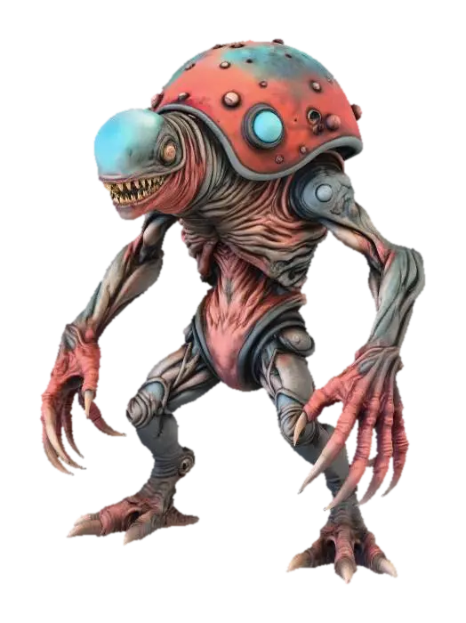 Interplanetary Shell Entity AI 생성 3D 모델