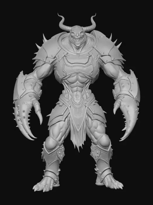 3D model for Demonic Crab Warrior