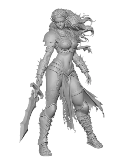 3D model for Emberblade Warrior Woman