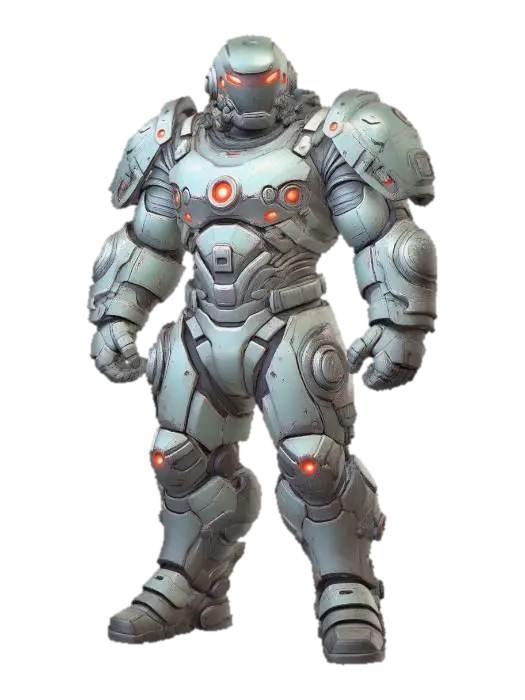 Army Robotix - Droid 3D model, vytvořený pomocí AI