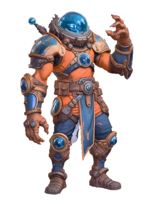 Galactic Emperor - Ruler 3D model, vytvořený pomocí AI