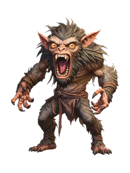 Rage Forest Goblin - Brutal 3D model, vytvořený pomocí AI