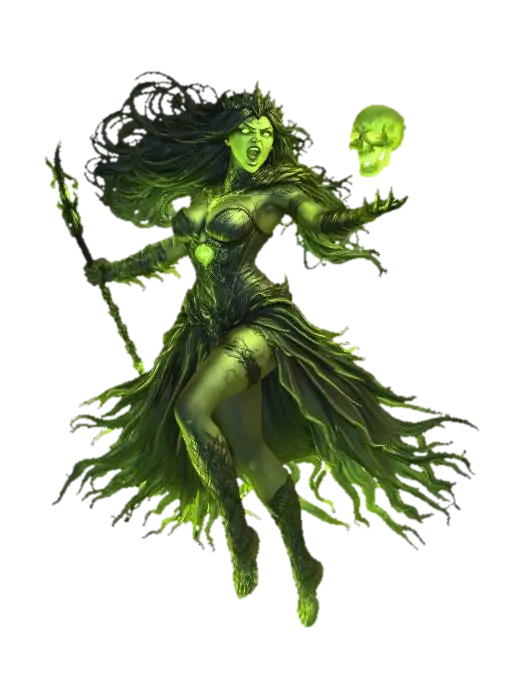 Toxic Woman Necromancer - Villain のAI生成3Dモデル