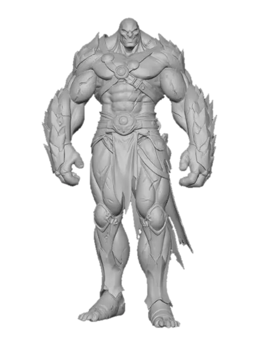 3D model for Bone Armored Golem