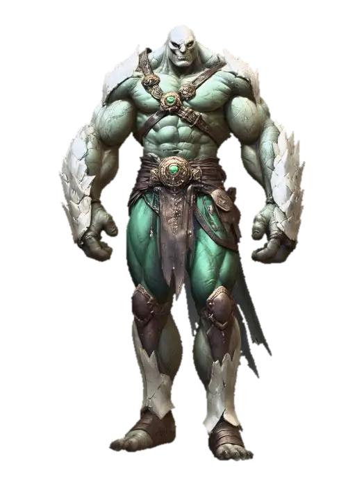 3D model for Bone Armored Golem