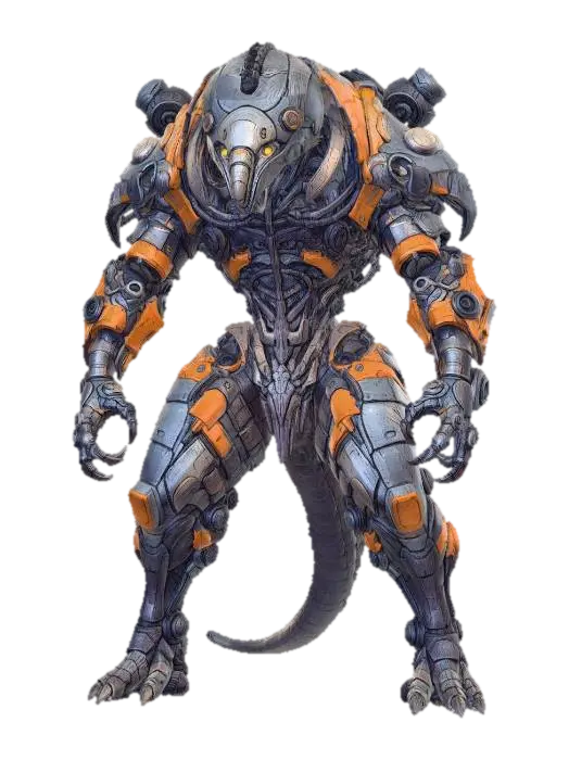 Lizard Machine - Gadget model 3D, wygenerowany przez AI