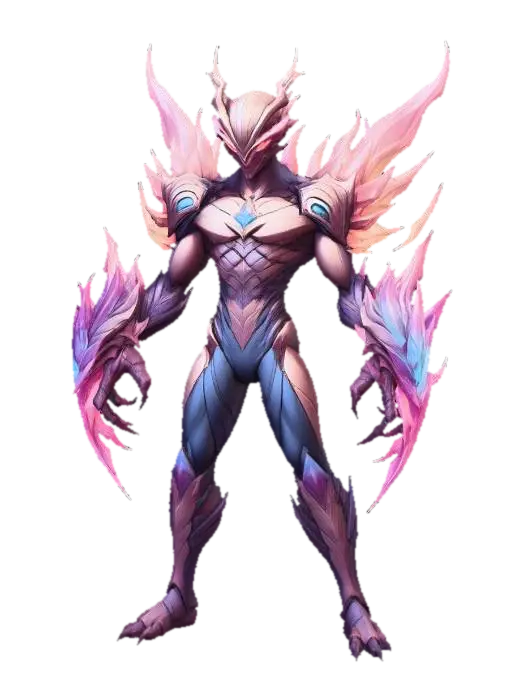 Cyber Demon - Fiend 3D model, vytvořený pomocí AI