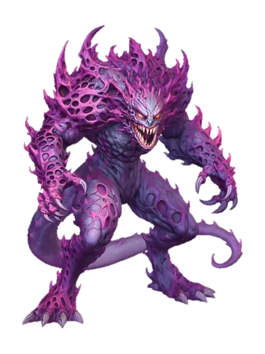 Monster Abyssal Revenant - Gritty 3D model, vytvořený pomocí AI