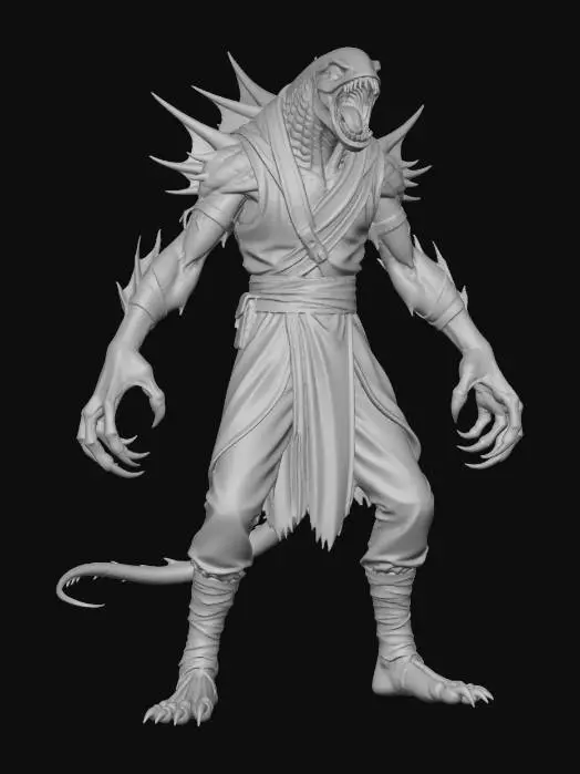 3D model for Azure Spine Sea Warrior