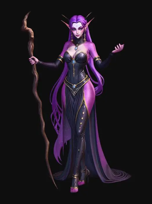3D model for Dark Astral Enchantress Woman