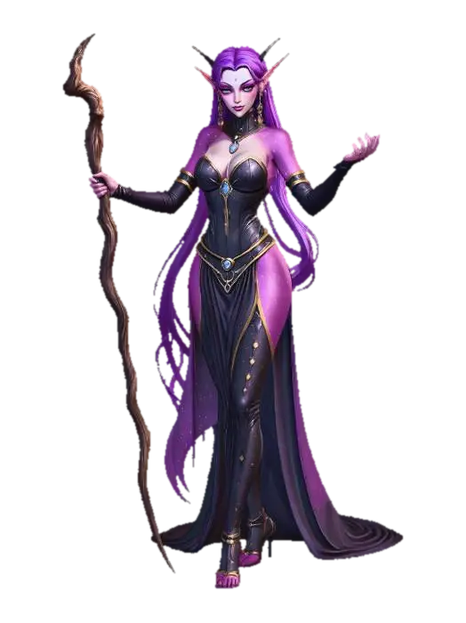 3D model for Dark Astral Enchantress Woman