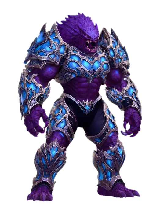 Azurefury Colossus - Power 3D model, vytvořený pomocí AI