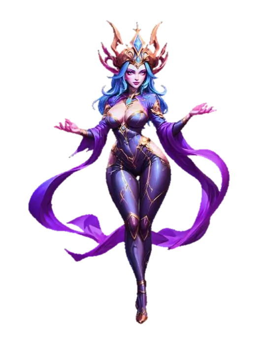 Mystic Queen 3D-model, gegenereerd door AI