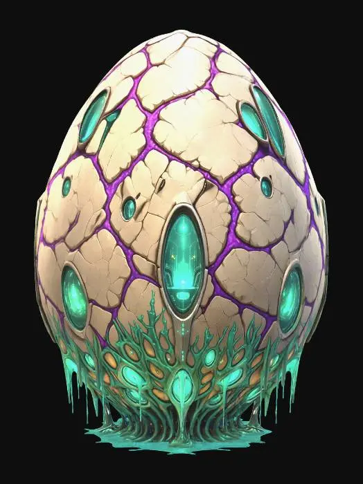 3D model for Cosmic Alien Ship, #EasterEgg2026#