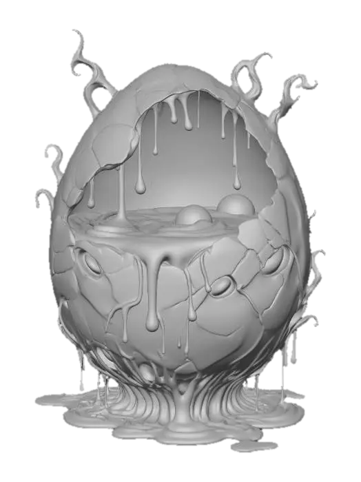3D model for Mysterious Choco-Caramel Egg, #EasterEgg2026#
