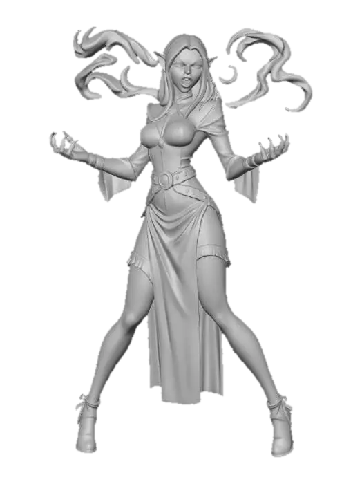 3D model for Vampire Mage Woman