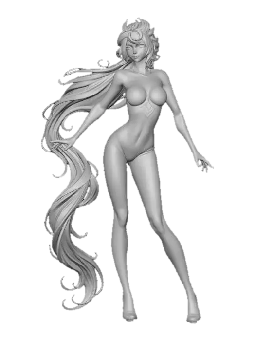 3D model for Kintsugi Goddess