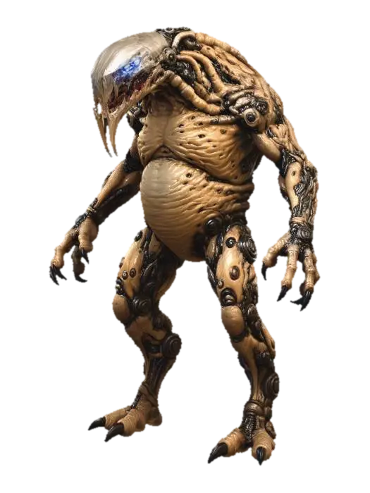 Chitinous Alien Cyborg Entity AI 생성 3D 모델