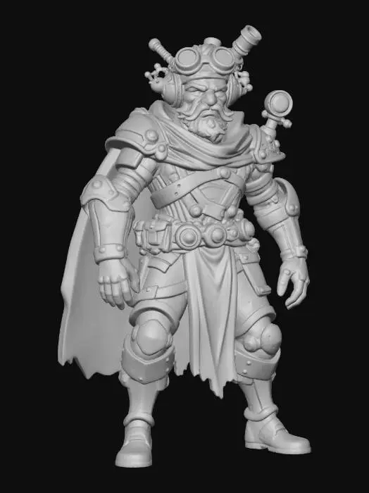 3D model for Clockwork Warlord