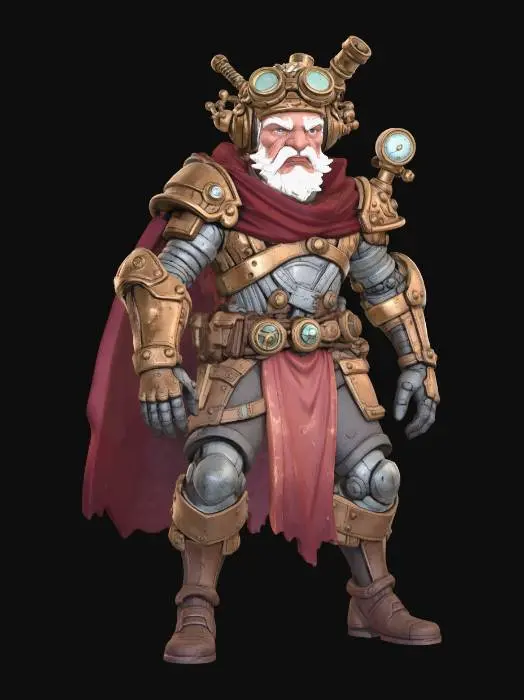 3D model for Clockwork Warlord