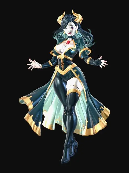 3D model for Azure Flame Empress