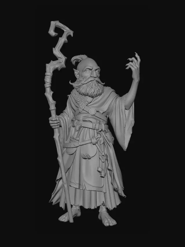 3D model for Stormbinder the Blue Wizard