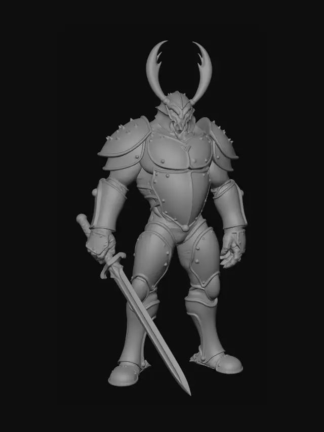 3D model for Cosmic Runic Knight