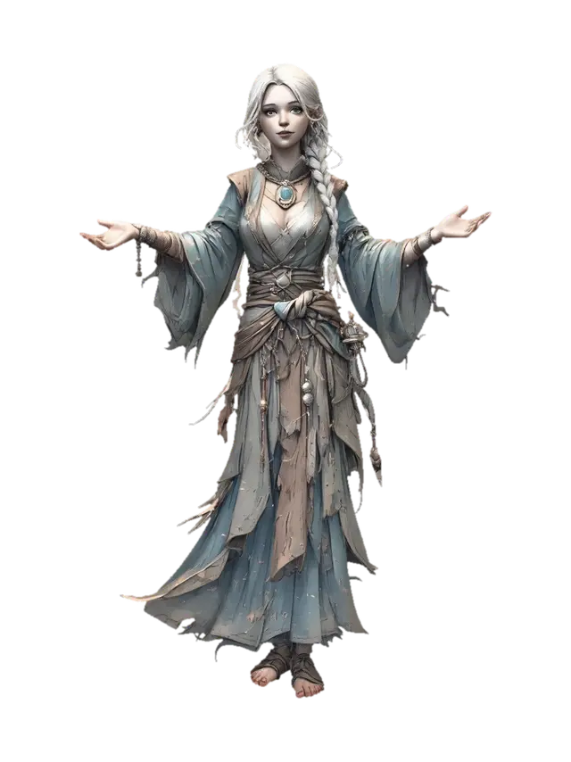 3D model for Azure Sage of the Tattered Veil