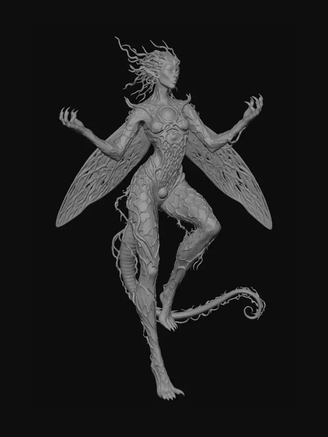3D model for Verdant Wyrdweaver