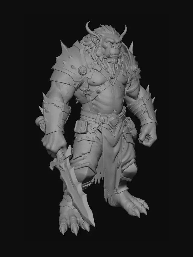 3D model for Ironspike Orc Warlord