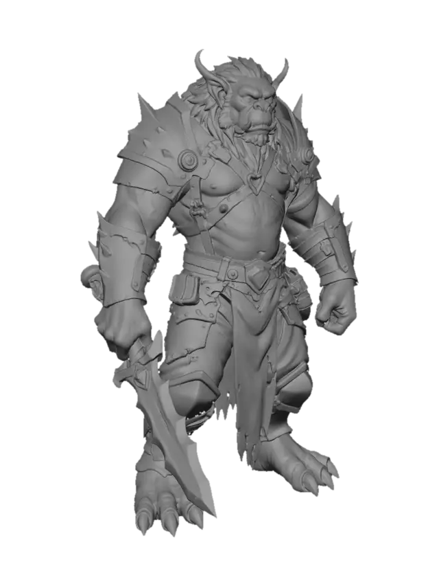 3D model for Ironspike Orc Warlord
