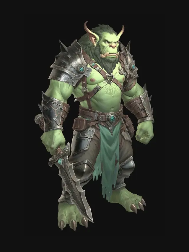3D model for Ironspike Orc Warlord