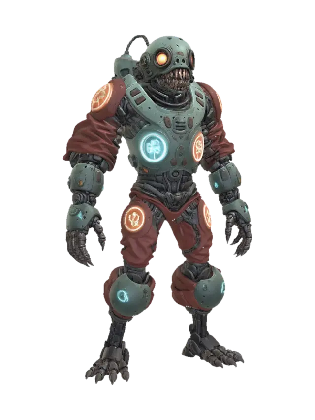 Skullfire Colossus - Fiend 3D model, vytvořený pomocí AI