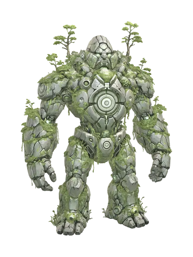 Verdant Colossus - Moss 3D model, vytvořený pomocí AI