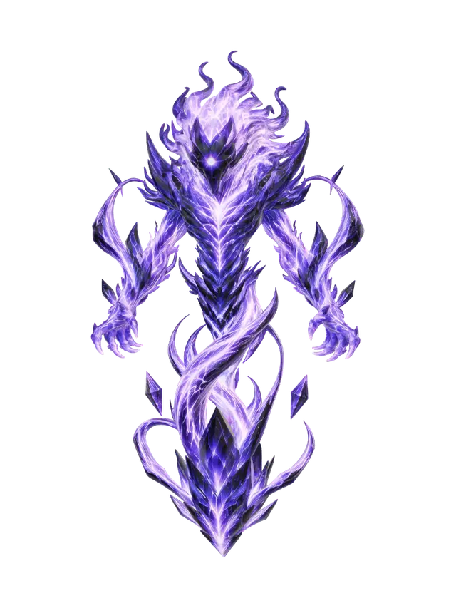 Violet Lattice Ascendant - Conceptual 3D model, vytvořený pomocí AI