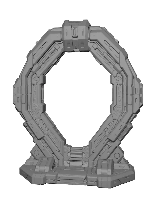3D model for Blue Neon Portal Ring