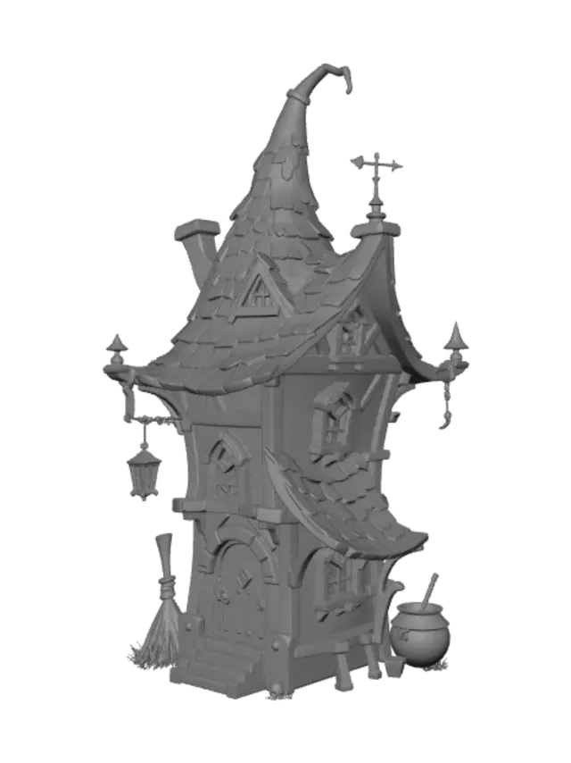 3D model for The Enchanted Crooked Cottage