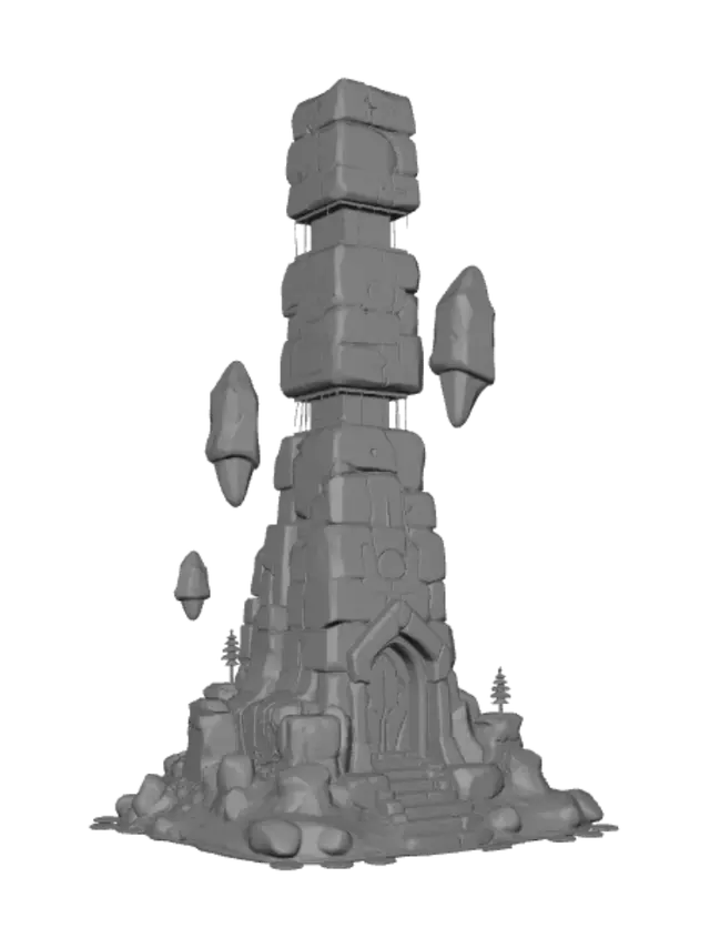 3D model for Azure Runestone Tower