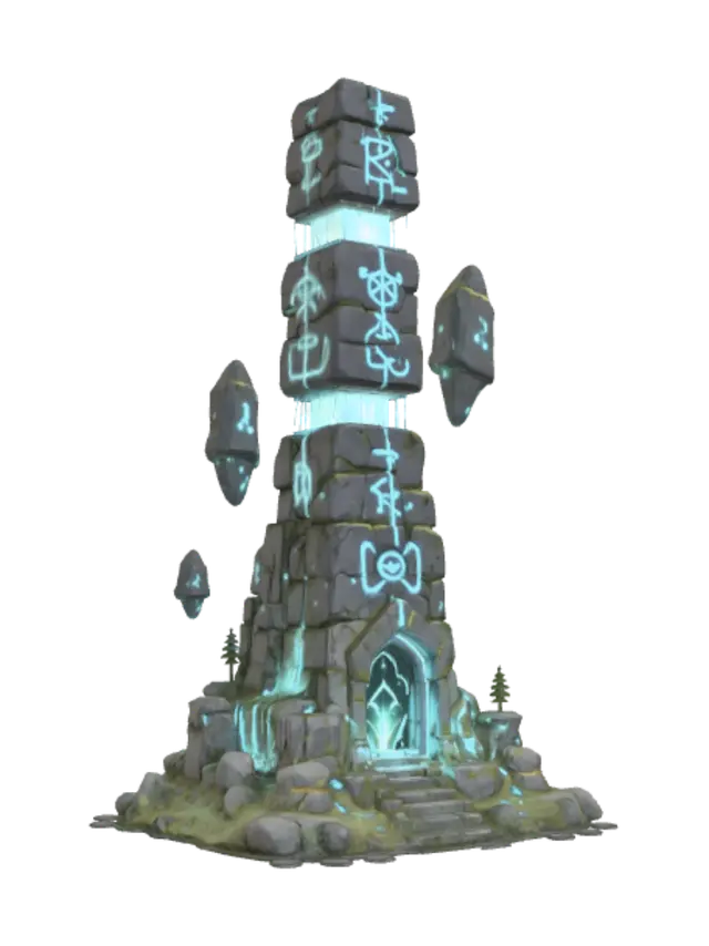 3D model for Azure Runestone Tower