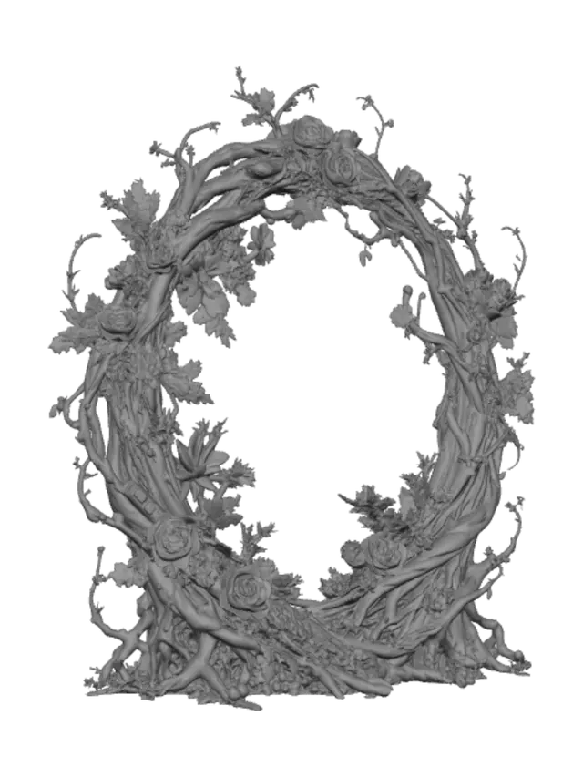 3D model for Floral Wreath of Spring