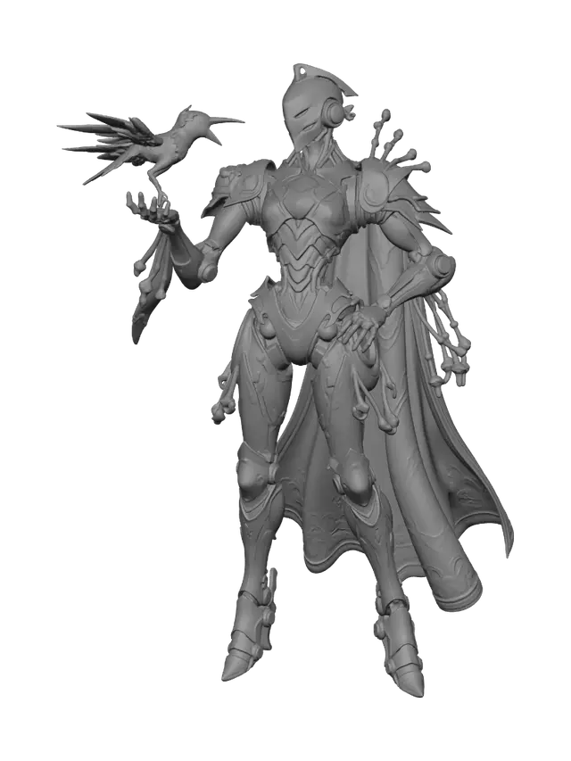 3D model for Gilded Automaton and the Winged Messenger
