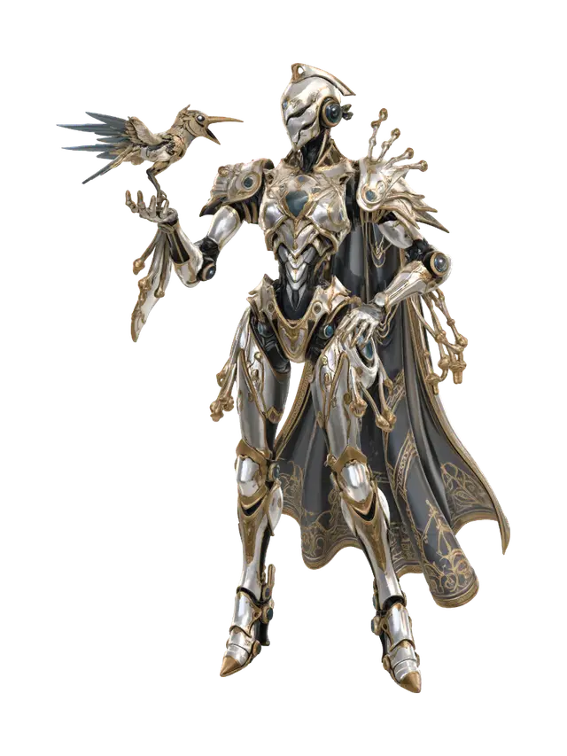 3D model for Gilded Automaton and the Winged Messenger