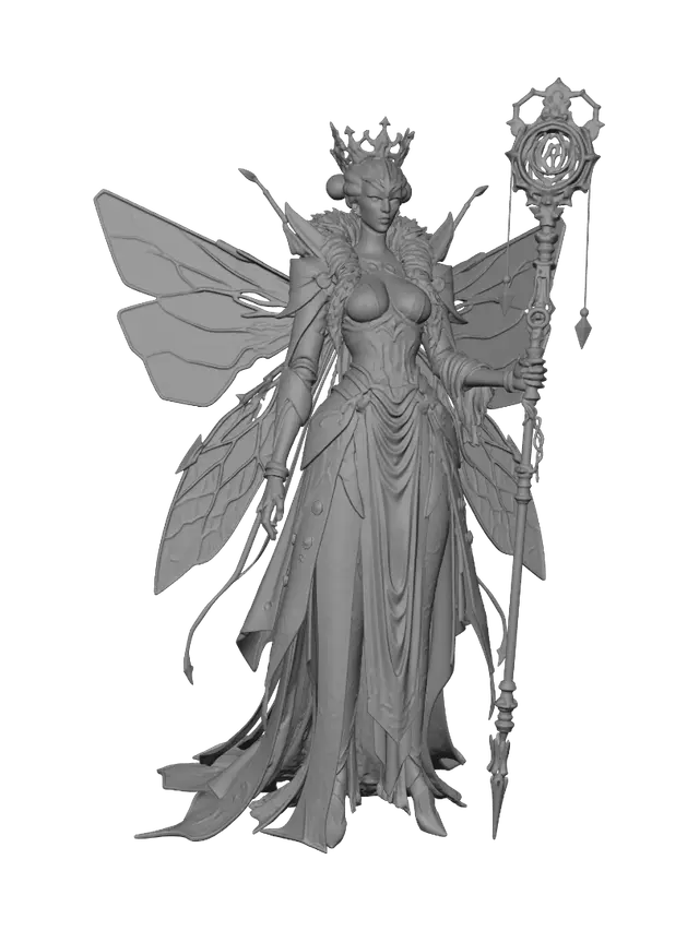 3D model for Queen of the Golden Wings