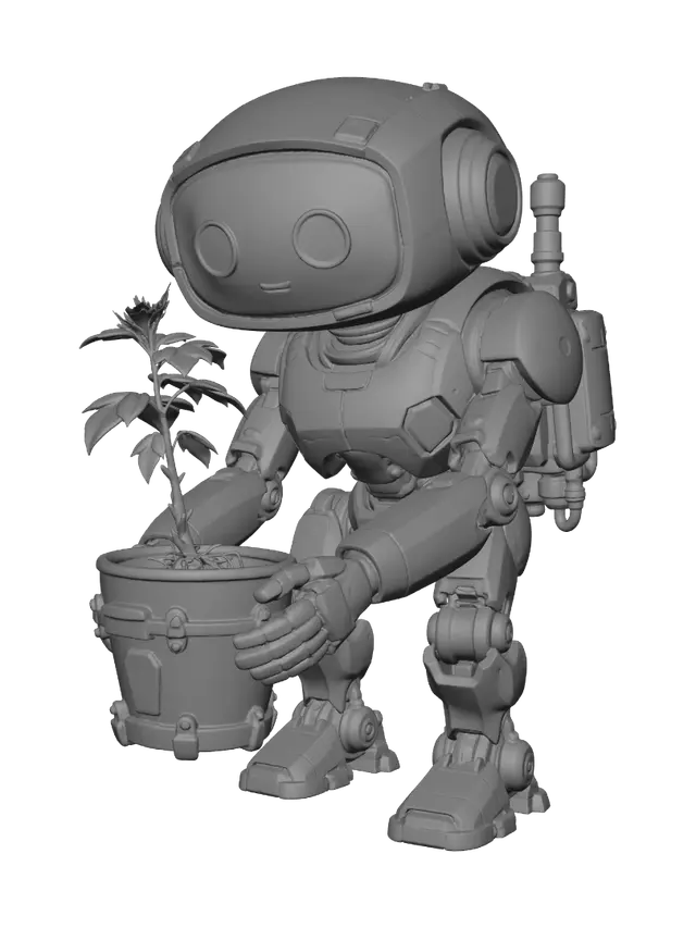 3D model for Green Thumb Droid