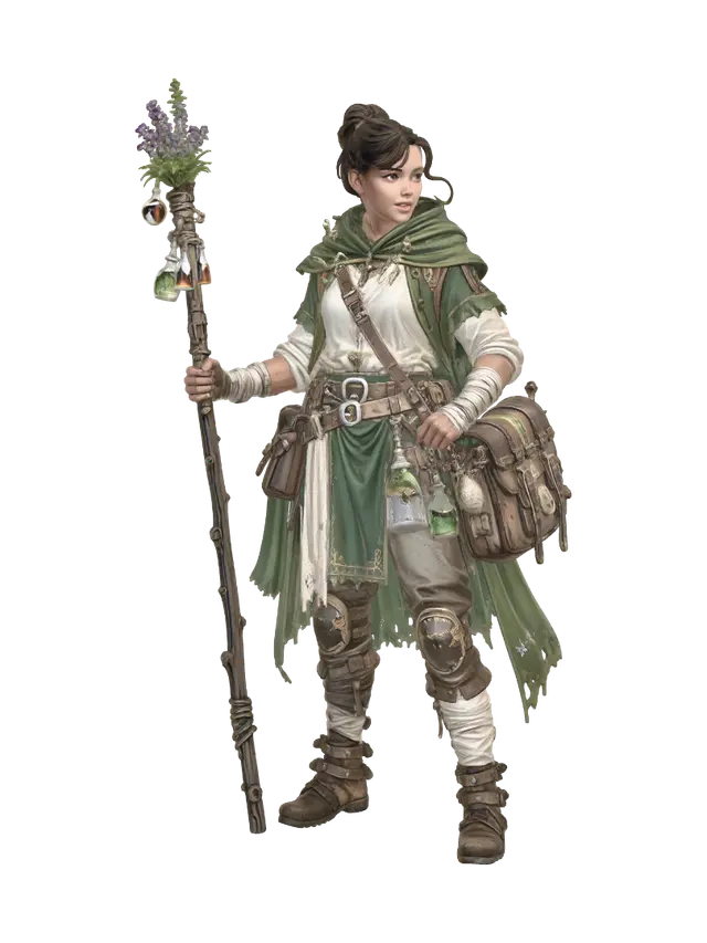 Verdant Wanderer 3D model, vytvořený pomocí AI