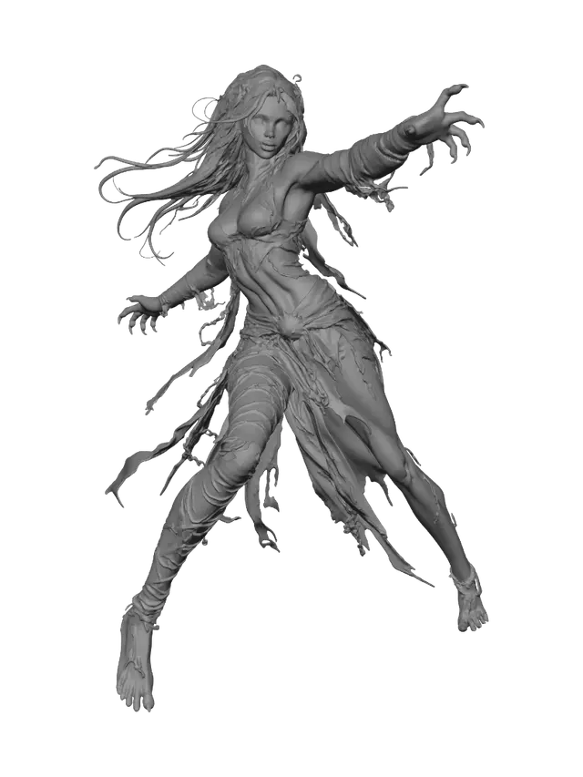 3D model for Crimson Queen of the Tattered Chains